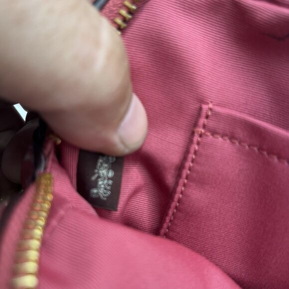 NWT Coach Pebbled Leather Jes Crossbody C5805 Strawberry Haze Pink Gold - Picture 10 of 11